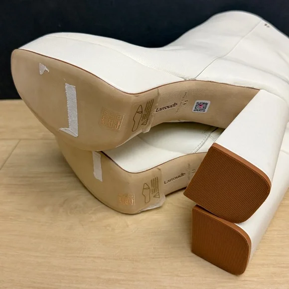 Larroudé Dolly Leather Platform Boots, Size 8 1/2 - Picture 10 of 12